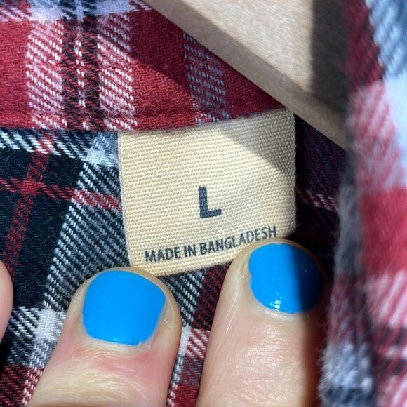 Red Head Brand Co. Men’s Plaid Red Long Sleeve Button Down Flannel Shirt Size XL - Picture 8 of 12